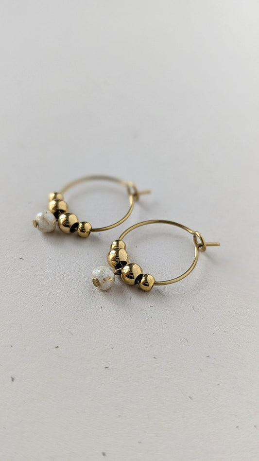 Boucles d'oreilles perles